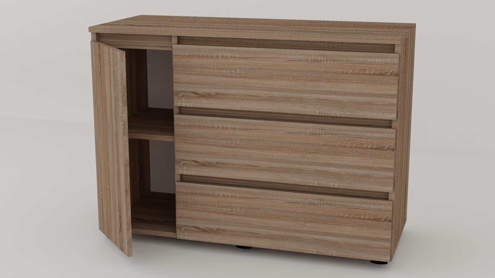 Комод Алекса СН-13/50 105х50х75 см Дуб сонома трюфель