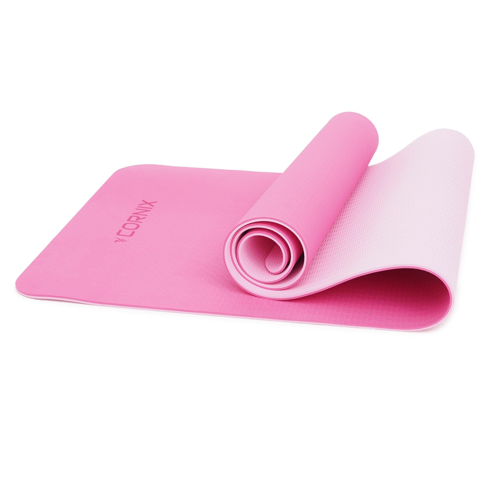 Килимок спортивний Cornix XR-0005 TPE 183x61x0,6 см Pink/Rose (25801633)