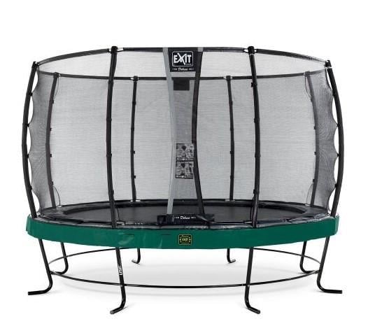 Батут Exit Toys Elegant Premium 366 см с сеткой безопасности Deluxe Зеленый (1462100645)