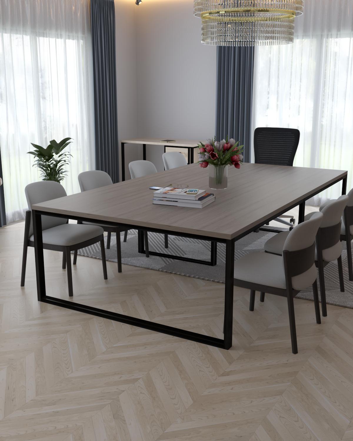 Конференц-стол EcoLoft Форум DSP-1357-4 в стиле Лофт Монтеверде (DSP-1357-4)