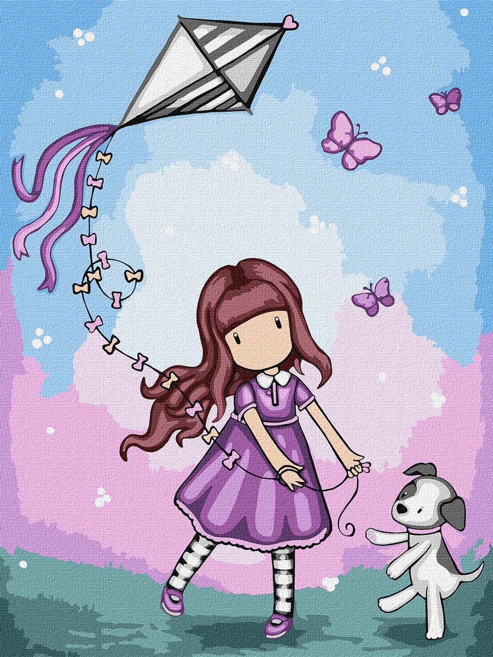 Картина по номерам Ideyka Don’t Fly Away Santoro Gorjuss Collection 30х40 см (2824290317)