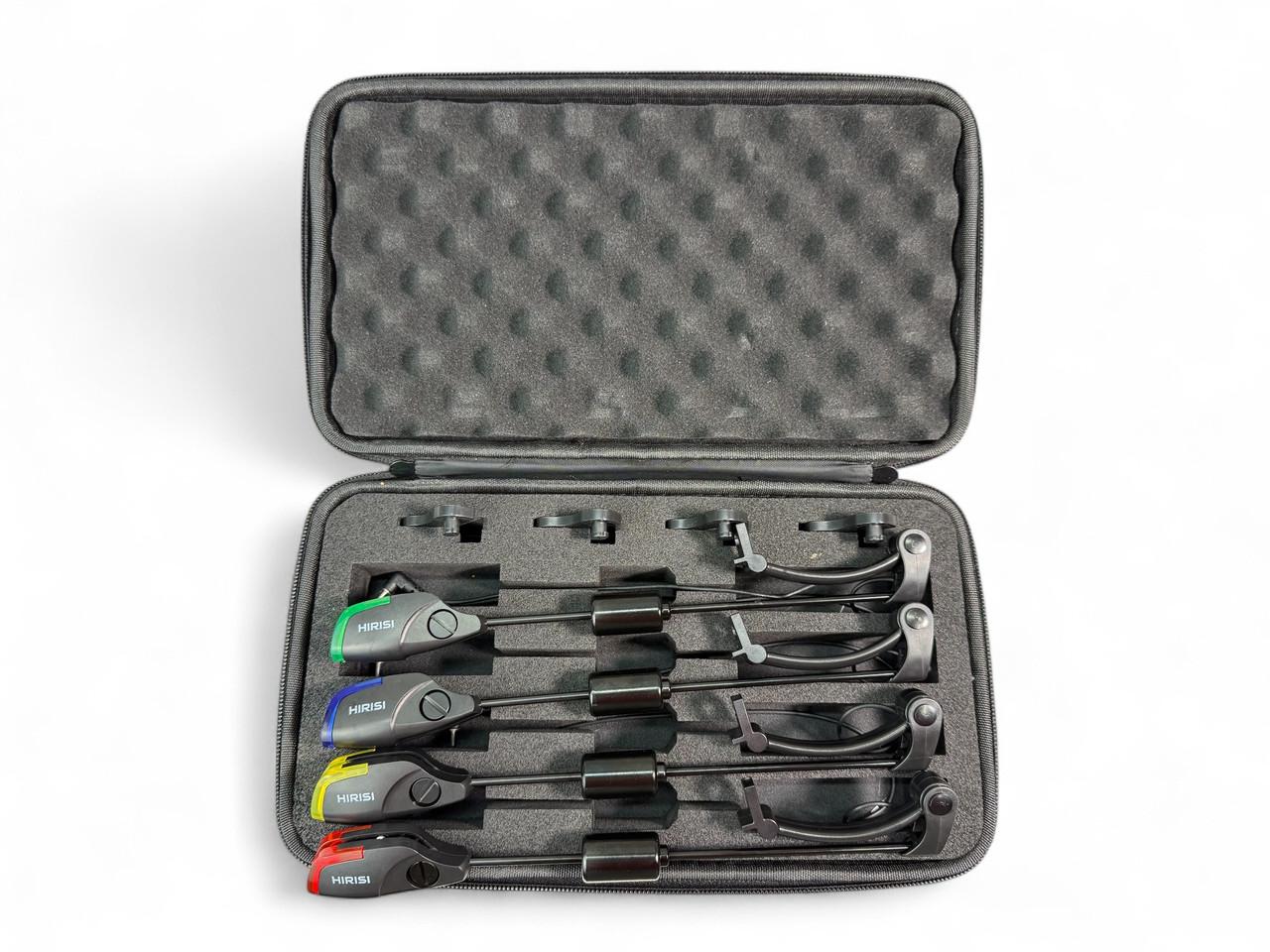 Карповые индикаторы поклевки Hirisi 4 шт. в кейсе