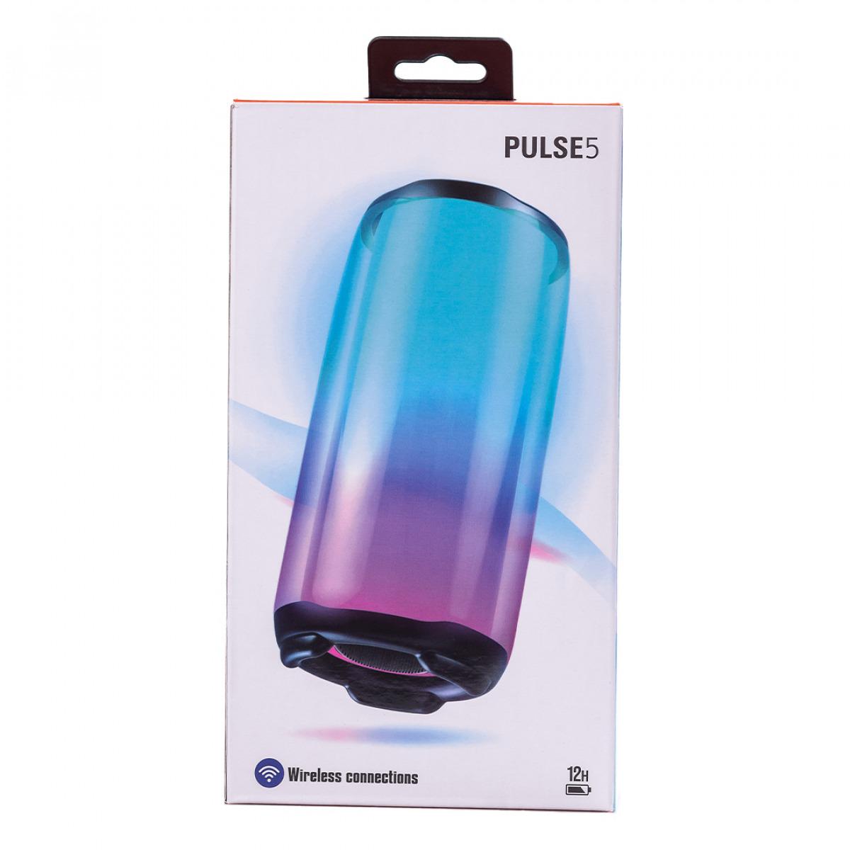 Колонка бездротова Pulse 5 ВТ/TF/FM/AUX/USB 2000 мАг з підсвічуванням 8 Вт Чорний (5825852L) - фото 7