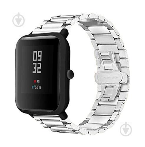 Стальной ремешок BeWatch для Xiaomi Amazfit Bip Серебристый (1110405) Стальной ремешок BeWatch для Xiaomi Amazfit Bip Серебристый (1110405)