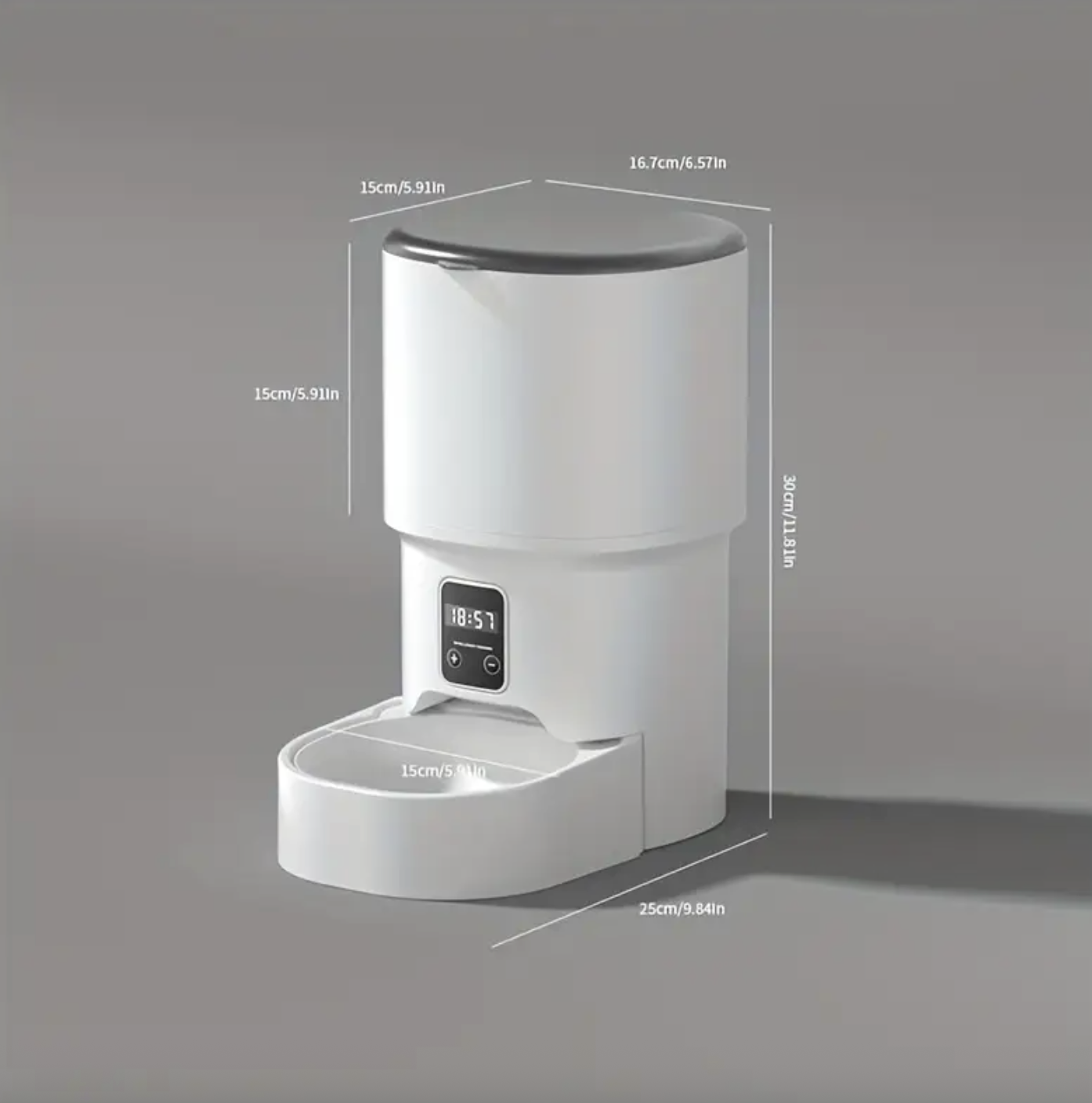 Годівниця автоматична з таймером 4 л Білий - фото 3 Годівниця автоматична з таймером 4 л Білий - фото 3