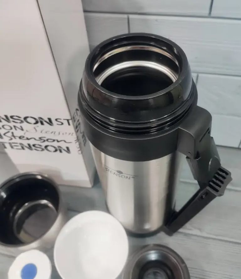 Термос харчовий/питний Stenson MT-0274 2в1 1500 мл з нержавіючої сталі - фото 5 Термос харчовий/питний Stenson MT-0274 2в1 1500 мл з нержавіючої сталі - фото 5