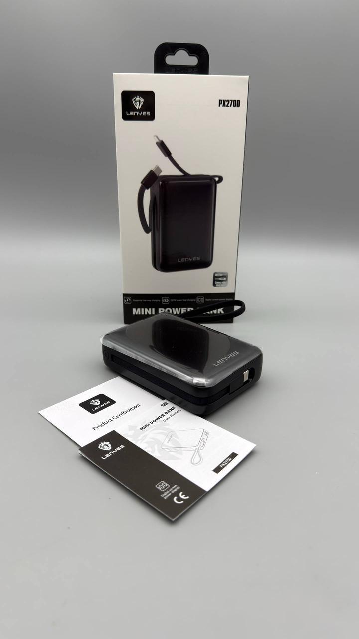 Повербанк LENYES PX270D Чорний