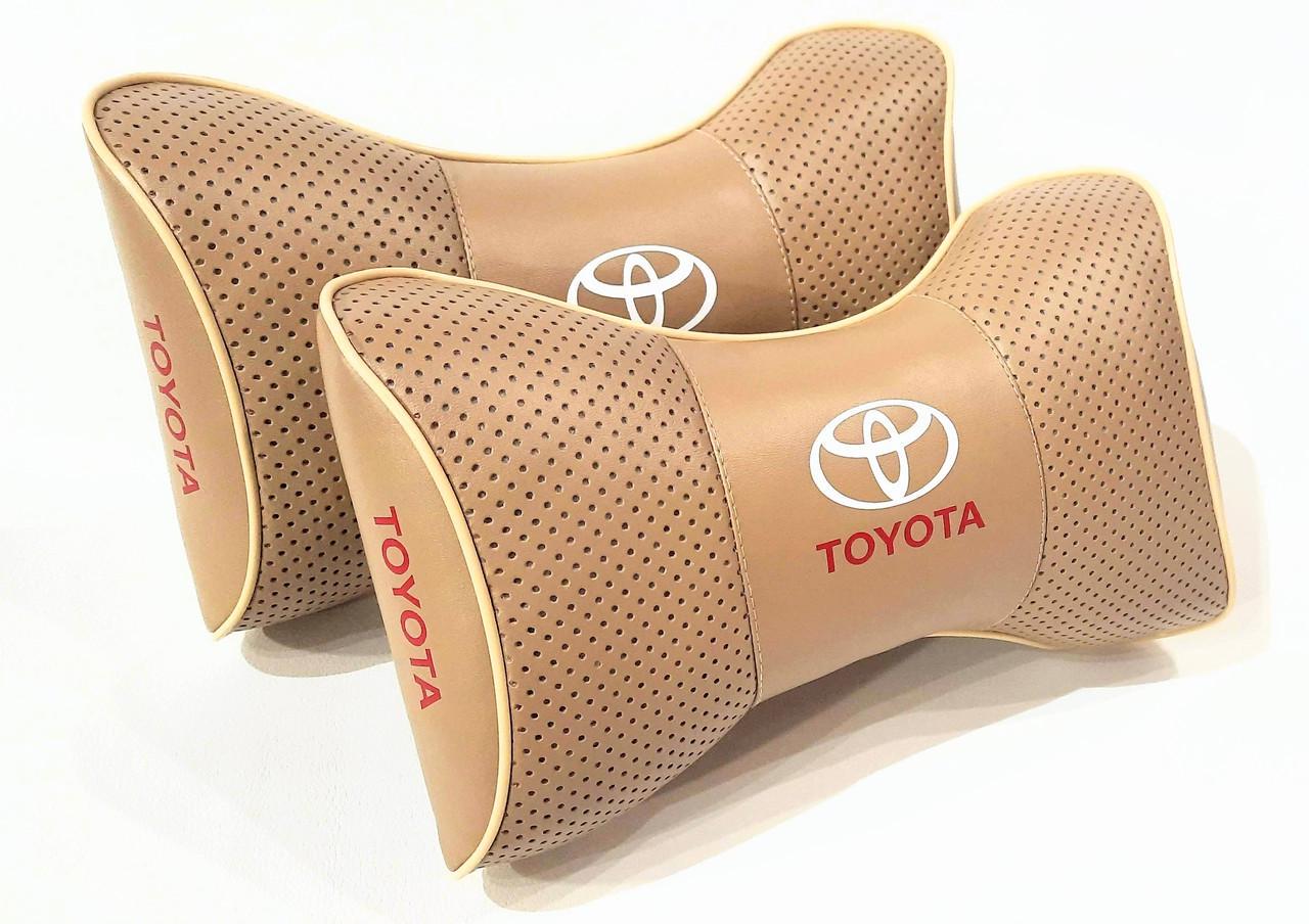 Подушка на подголовник авто Toyota 2 шт. (00116)
