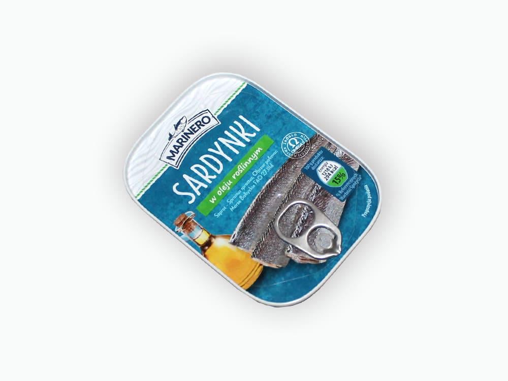 Сардина у рослинній олії Marinero Sardynki w oleju roslinnym 110 г