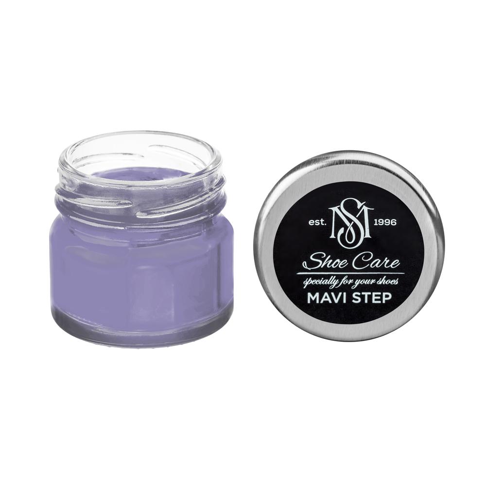 Крем для взуття зі шкірозамінника MAVI STEP Custom 25 мл Ультрамарин фіолетовий світлий (3030-R60B) - фото 1 Крем для взуття зі шкірозамінника MAVI STEP Custom 25 мл Ультрамарин фіолетовий світлий (3030-R60B) - фото 1