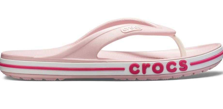 Вьетнамки Crocs Bayaband Flip M5W7 р. 37 24 см Petal Pink (205393) - фото 1 Вьетнамки Crocs Bayaband Flip M5W7 р. 37 24 см Petal Pink (205393) - фото 1