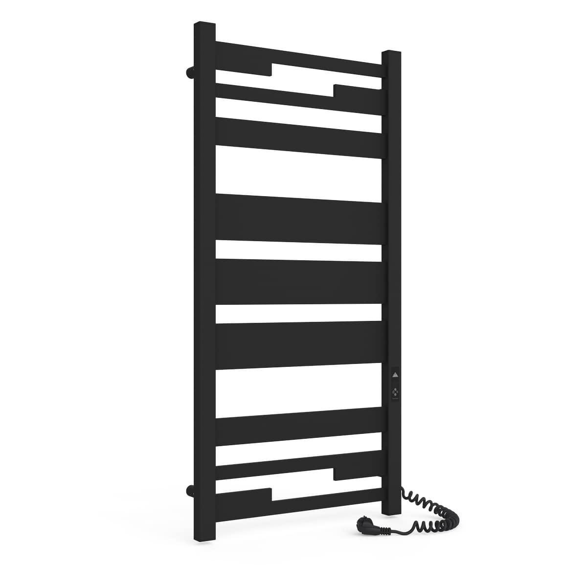 Полотенцесушитель Laris Зебра Афина ЧФ Ч9 Е подключение справа 500х1100 мм Черный (73207853)