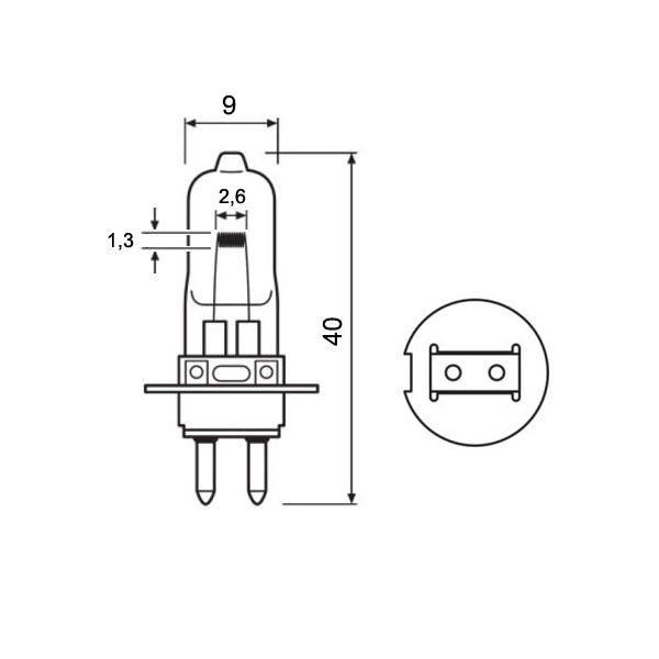 Лампа галогенна Osram 64260 M/185 30 W 12V PG22 - фото 5