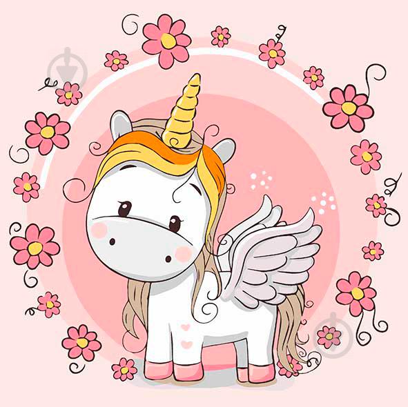 Картина по номерам Art Craft Единорожка с крыльями 30x30 см (15501-AC)