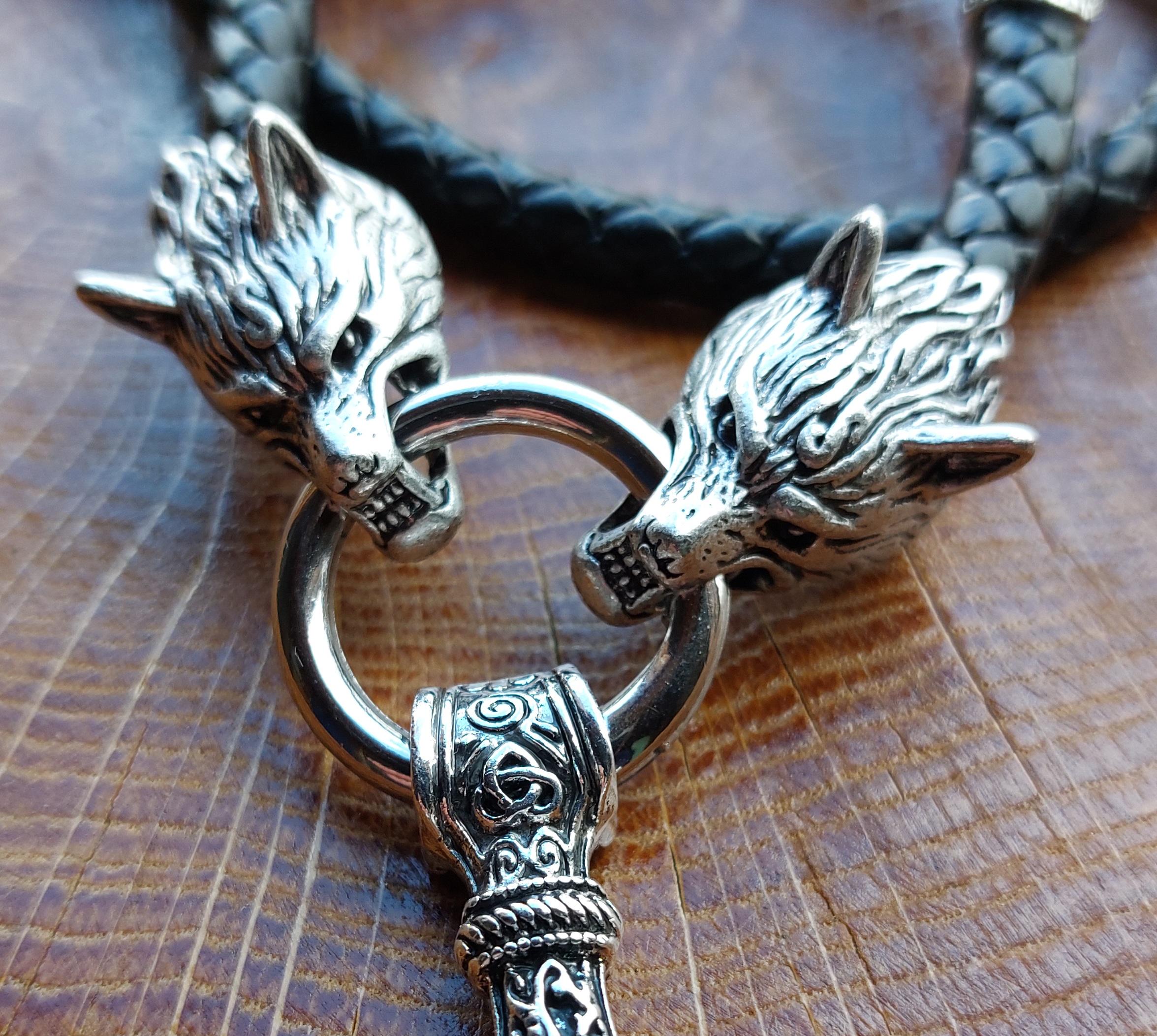 Кольє шнур LITAURS з рунами та кулоном молот Тора (250401) - фото 4 Кольє шнур LITAURS з рунами та кулоном молот Тора (250401) - фото 4