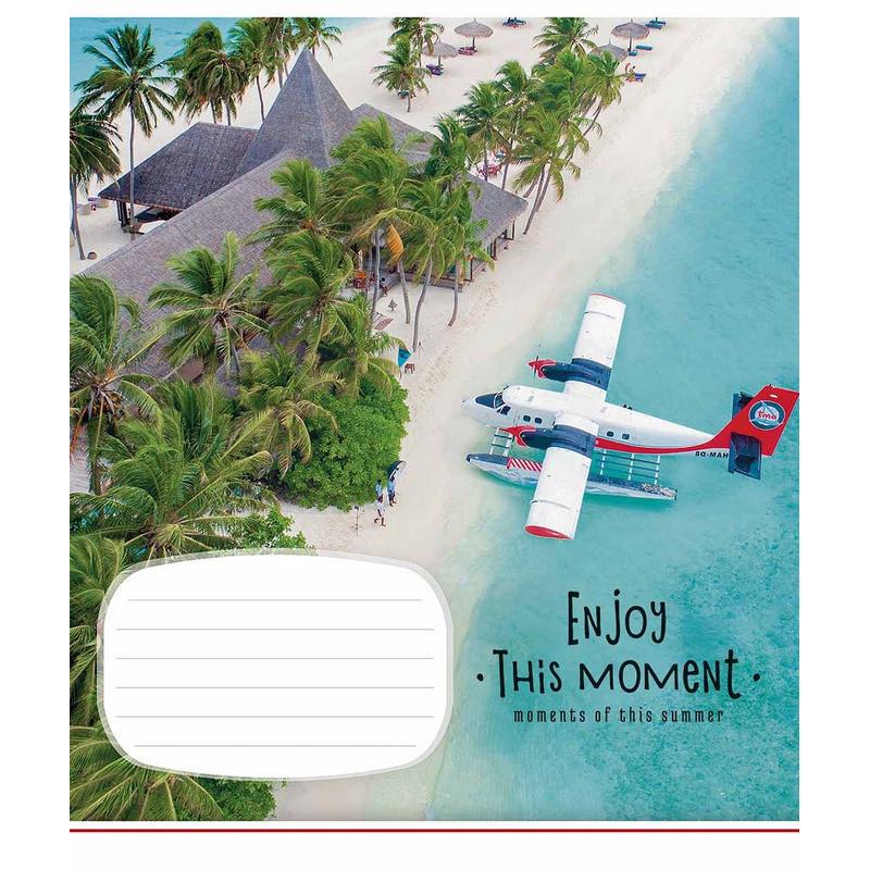 Зошит учнівський "Enjoy this moment" 012-2896L-4 в лінію 12 аркушів