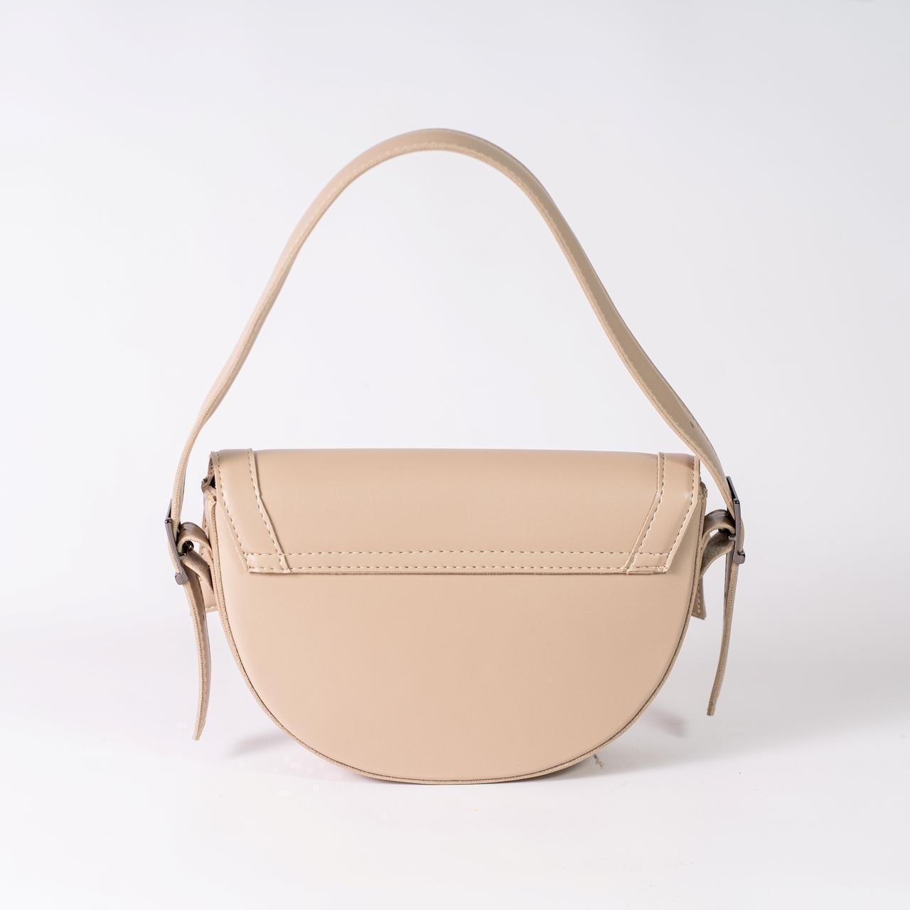 Сумка жіноча напівкругла XENIA № 33-24 з еко-шкіри Бежевий - фото 2 Сумка жіноча напівкругла XENIA № 33-24 з еко-шкіри Бежевий - фото 2
