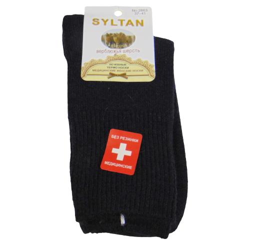 Носки термо лечебные верблюжья шерсть Syltan 2863 р. 37-41 Синий (2002105092)