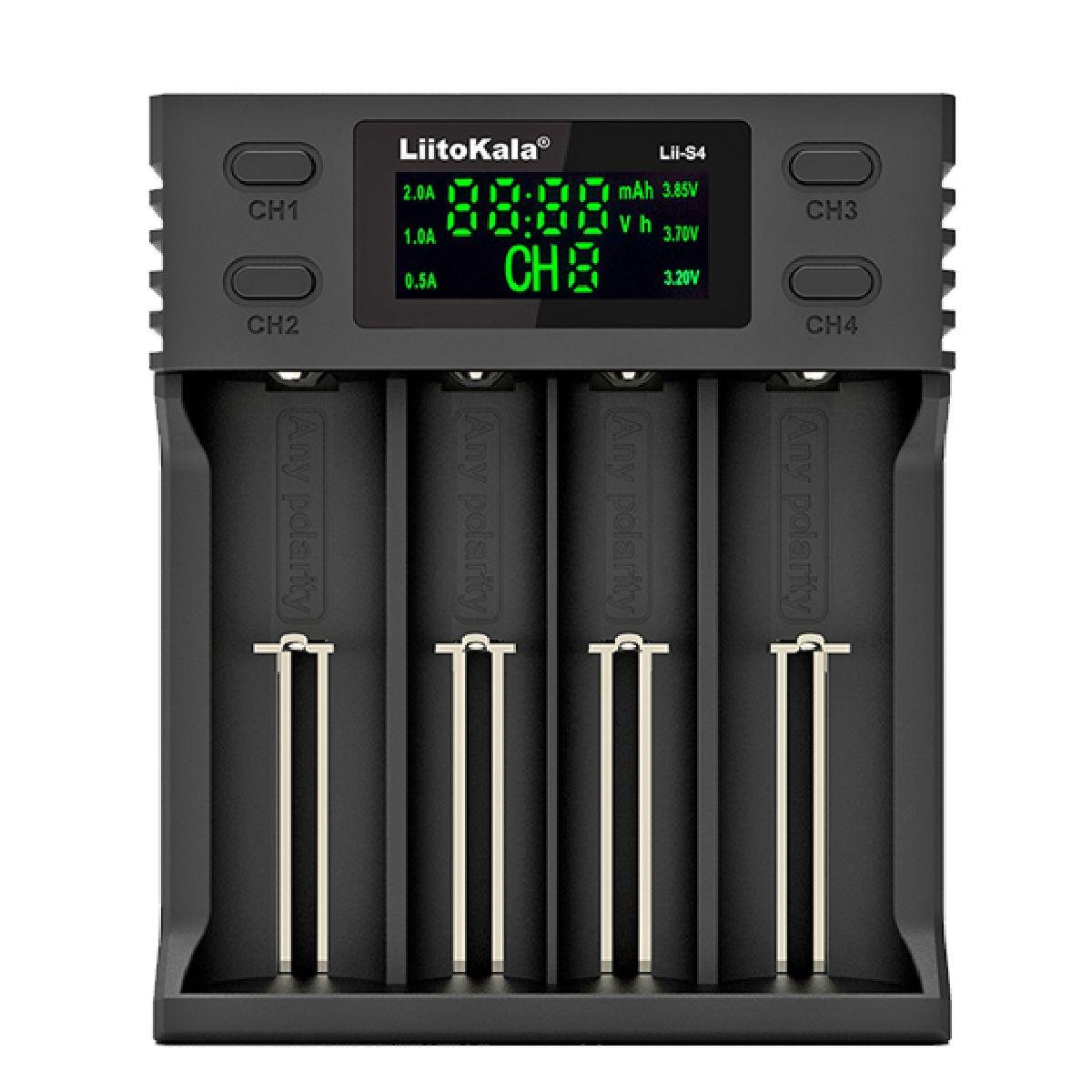 Зарядний пристрій LiitoKala Lii-S4 4 канали Ni-Mh/Li-ion/LiFePo4 USB LCD (25994124)