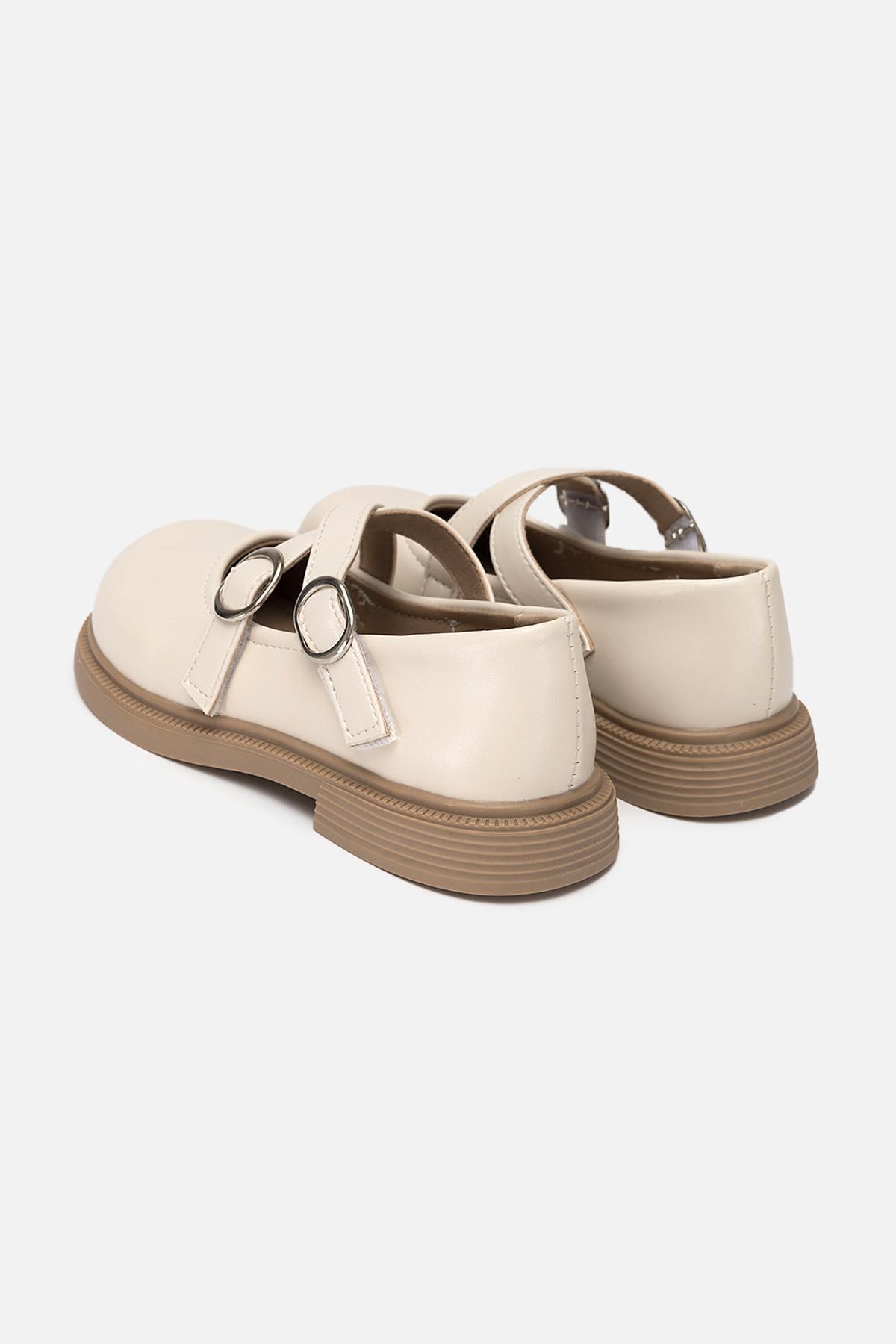 Туфлі на плоскій підошві для дівчинки р. 34 Молочний (SKT000995523) - фото 4 Туфлі на плоскій підошві для дівчинки р. 34 Молочний (SKT000995523) - фото 4