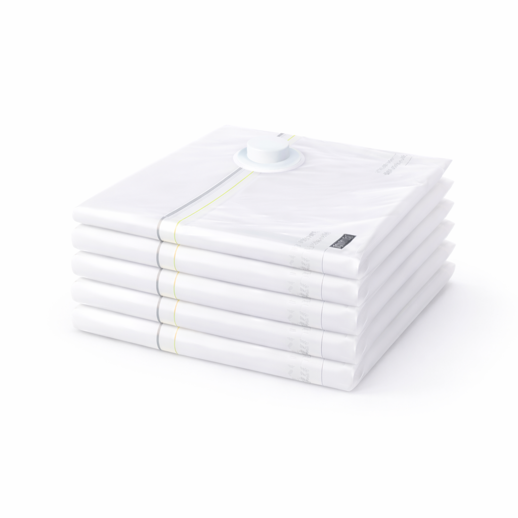 Набор вакуумных пакетов для вещей многоразовые с клапаном 5 шт. 80х100 см (32503312)