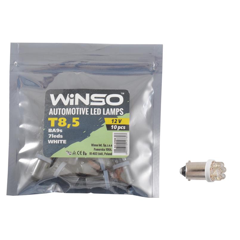 Автолампа LED WINSO 12V FLUX T8.5 BA9s 10 шт. (127690)