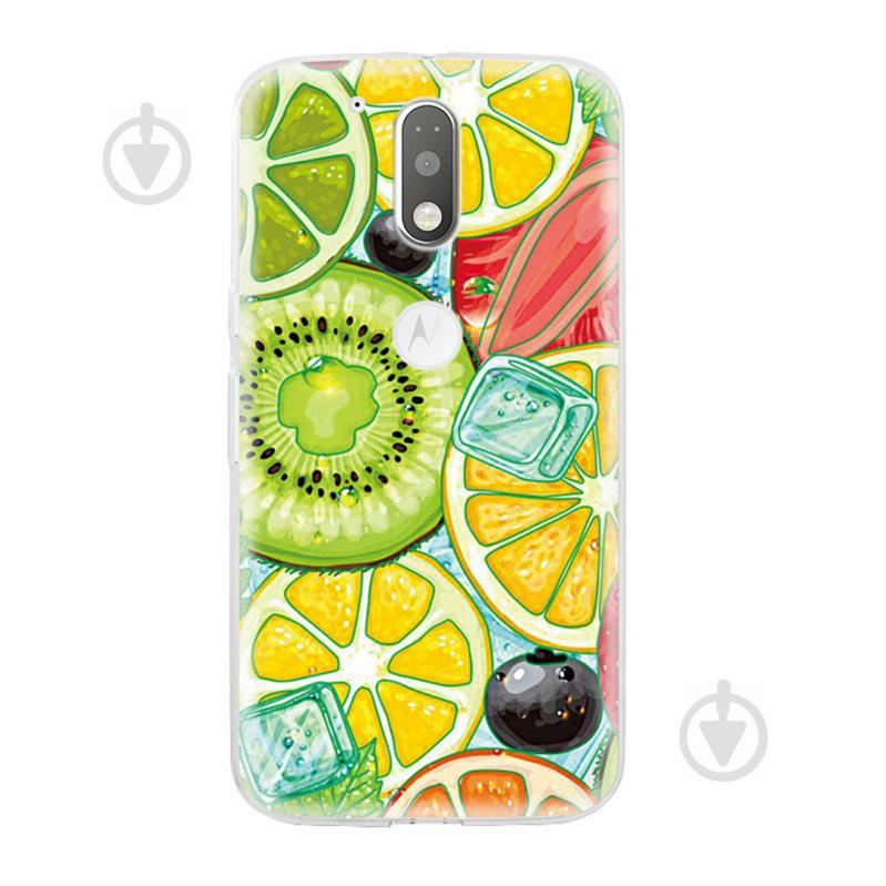 Чехол с рисунком Printed Silicone для Motorola Moto G4 / G4 Plus Фрукты (hub_tvJM12191)