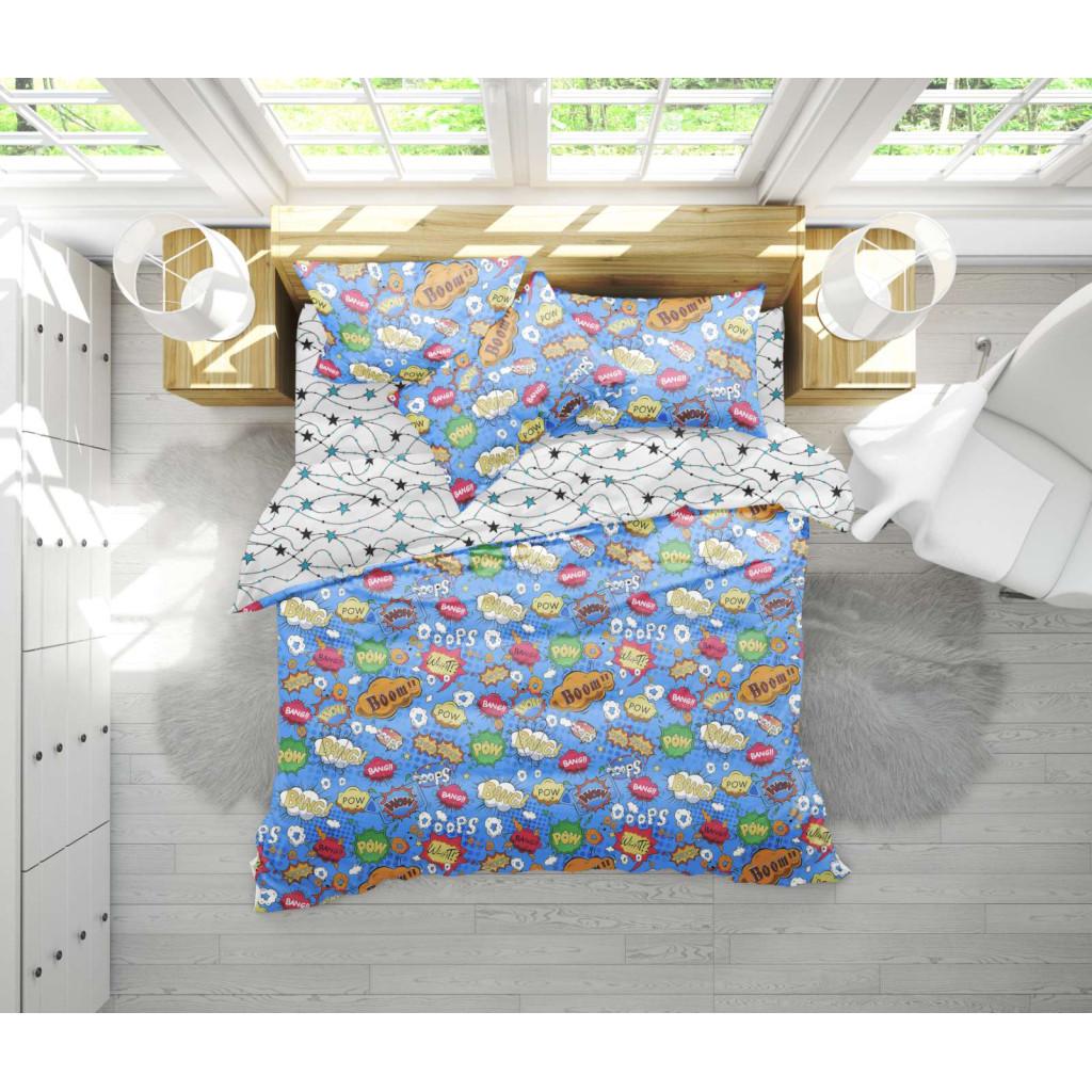 Комплект постельного белья MirSon Бязь 17-0511 Bombs полуторный (2200003633023)