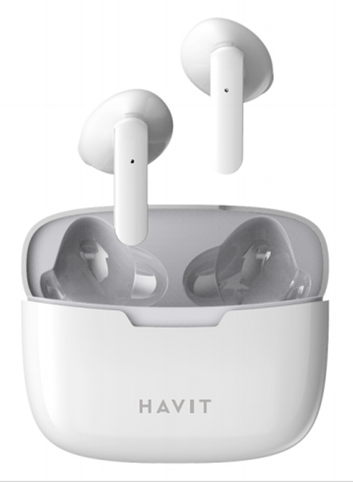 Наушники беспроводные вкладыши с микрофоном Havit HV-TW965 Bluetooth в кейсе Белый (207248)