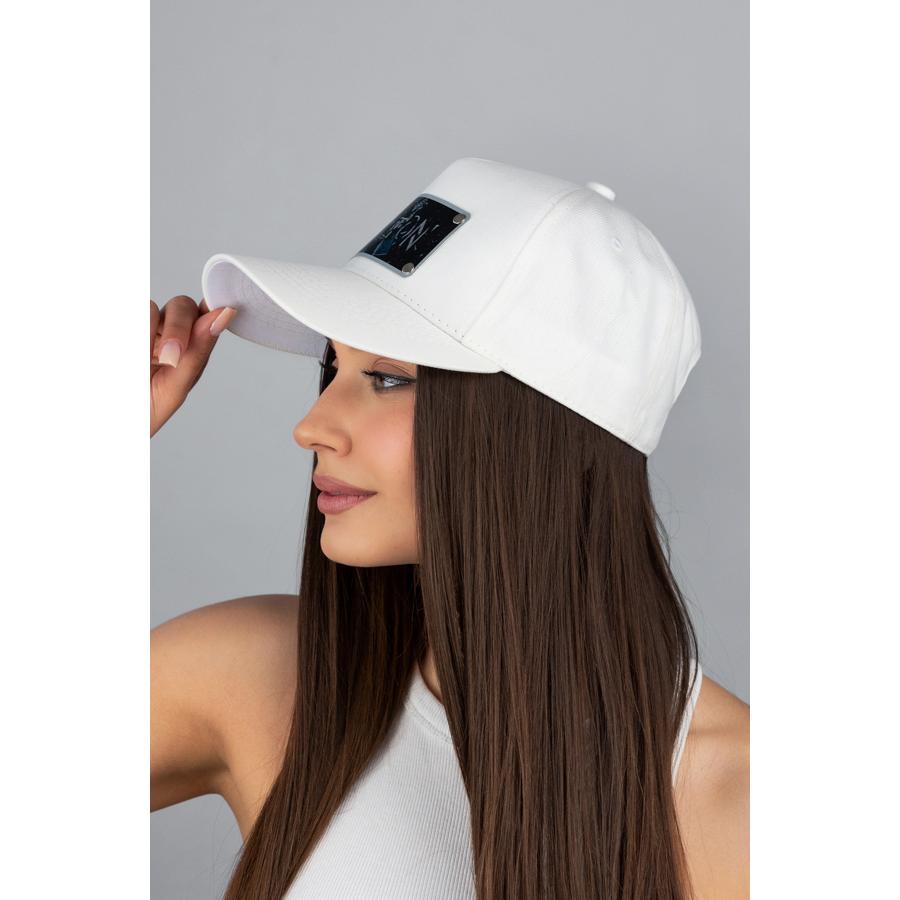 Бейсболка тракер Braxton 1545-8 пятиклинка универсальная котоновая L/р. 57-58 Белый