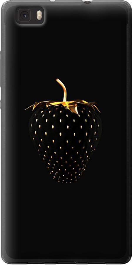 Чехол на Huawei Ascend P8 Lite Черная клубника (3585u-126-42517)