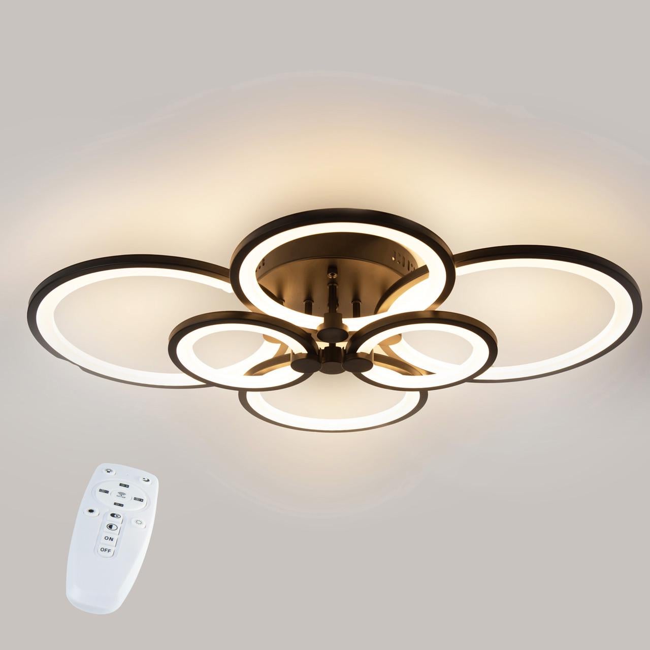 Люстра светодиодный потолочная Sunlight Черный (5332/2+2+2)