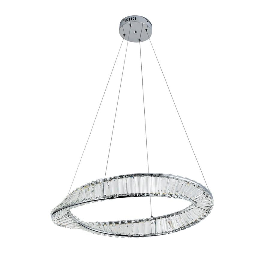 Люстра LED 799L8812 600 CH з пультом 60W Хром