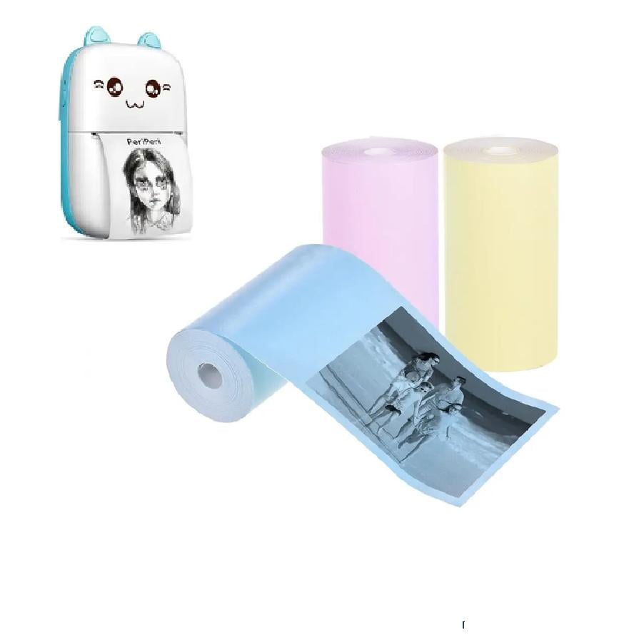 Набор цветной бумаги для Mini Printer 3 рулона (ПА0005) - фото 3 Набор цветной бумаги для Mini Printer 3 рулона (ПА0005) - фото 3