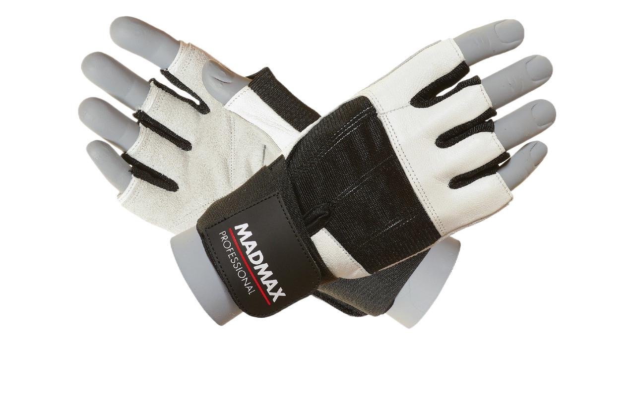 Рукавички для фітнесу MadMax MFG-269 Professional M White (21462983)