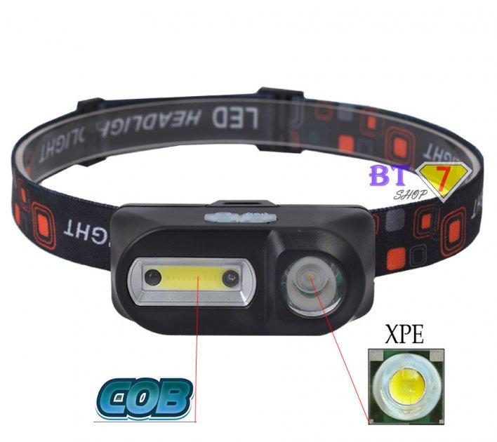 Фонарь налобный KX-1804A СОВ ХРЭ с датчиком движения аккумуляторный Черный (1480807040) - фото 2