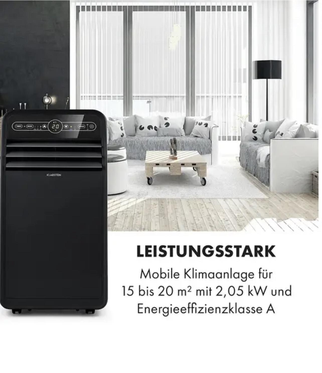 Кондиционер мобильный KLARSTEIN Metrobreeze New York 7000 BTU 7k 2,05 кВт 20 м2 Черный (10034681) - фото 2 Кондиционер мобильный KLARSTEIN Metrobreeze New York 7000 BTU 7k 2,05 кВт 20 м2 Черный (10034681) - фото 2