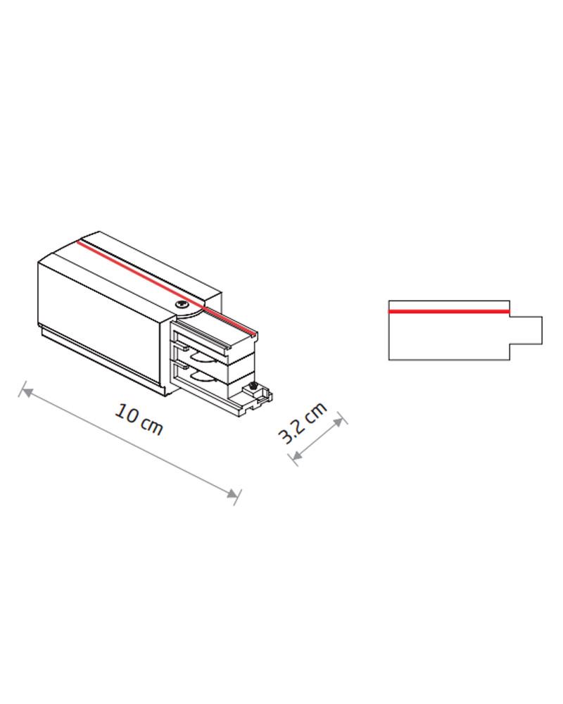 З'єднувач Nowodvorski 8232 Ctls Power End Cap Left (2229959392) - фото 2