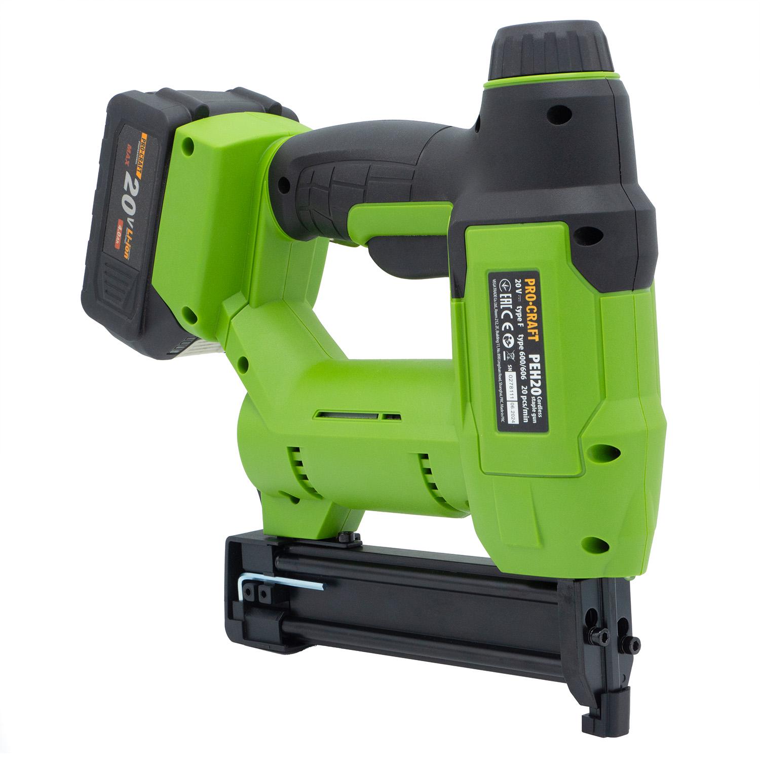 Степлер аккумуляторный Procraft PEH20 Без АКБ и ЗУ (030235) - фото 4 Степлер аккумуляторный Procraft PEH20 Без АКБ и ЗУ (030235) - фото 4