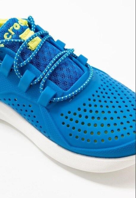 Дитячі крокси-кросівки для дівчинки Crocs Literide Pacer Kids Bright р. 28/29 Cobalt/Citrus (10763) - фото 10