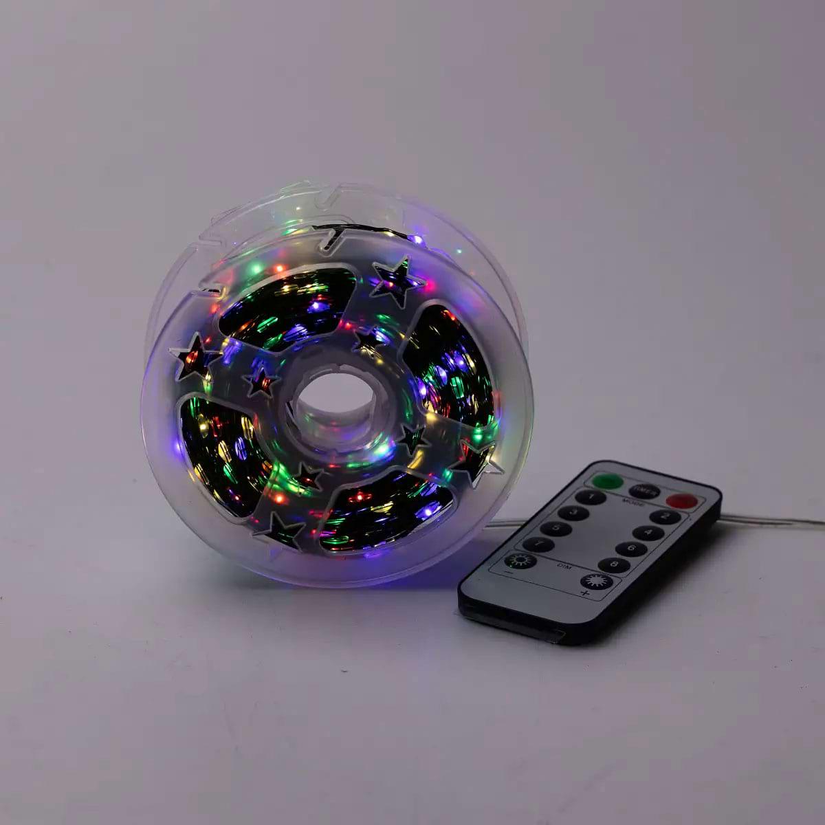 Гірлянда-роса на пульті на 1000 LED світлодіодів крапля зелений провід 100 м Різнокольоровий (5353) - фото 9