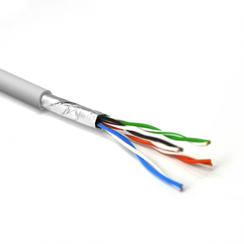 Кабель витая пара для внутренних работ Ritar КВПЭ FTP 4х2х0.5 4p 24 AWG CCA экран Corton BOX 100 м Серый (3127501580) Кабель витая пара для внутренних работ Ritar КВПЭ FTP 4х2х0.5 4p 24 AWG CCA экран Corton BOX 100 м Серый (3127501580)