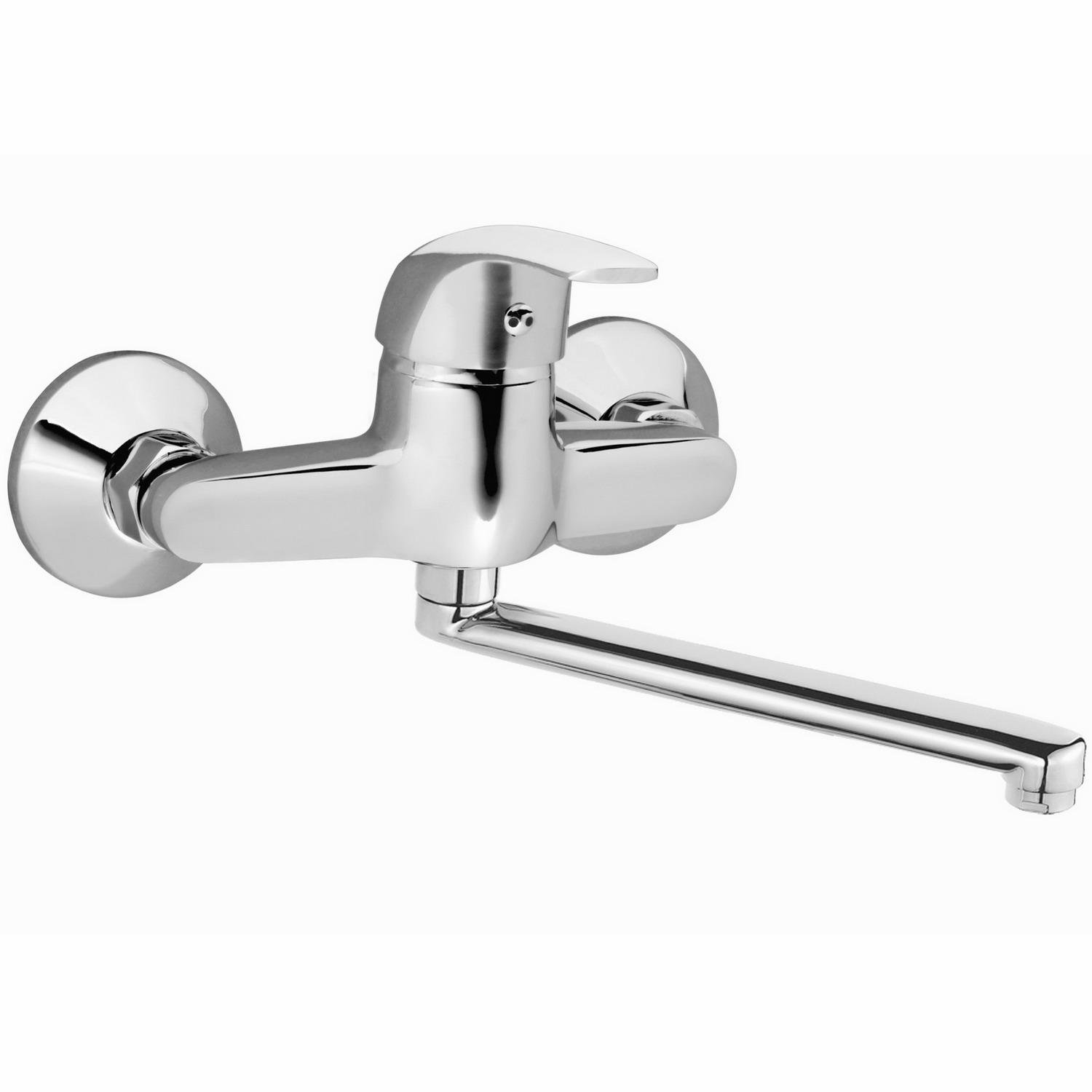 Смеситель для кухни Ferro Vasto BVA5 настенный однорычажный Хром (247122)