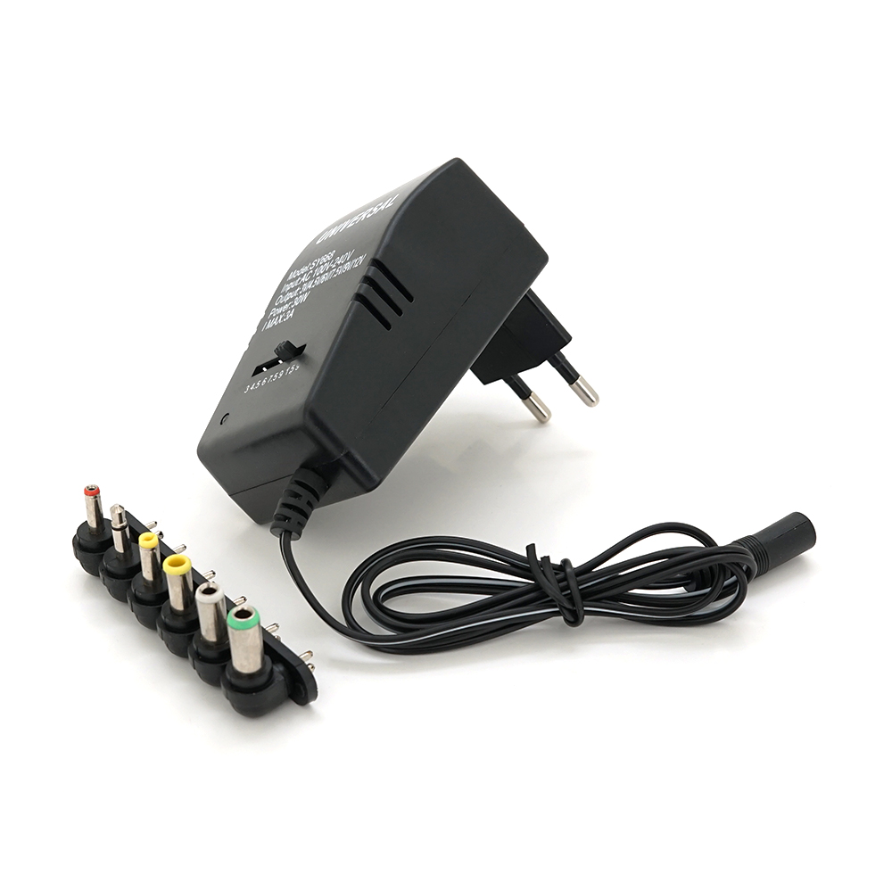Адаптер универсальный БП 30W для ноутбуков и техники с 6 разъемами ручная регулировка адаптер (15973)