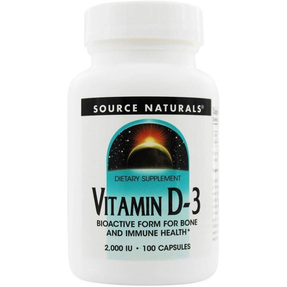 Витамин D Source Naturals Vitamine D-3, 2000 МЕ 100 Caps