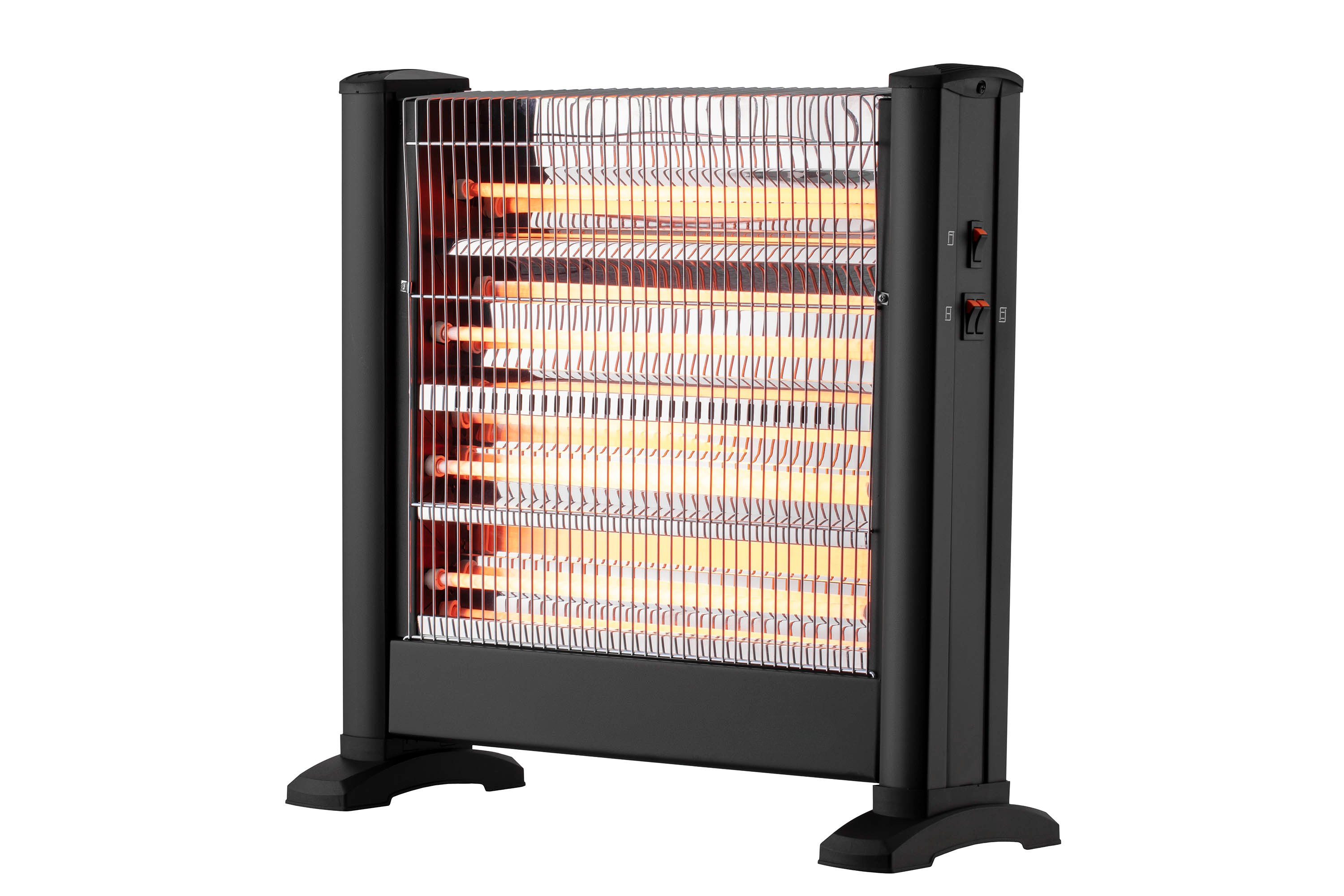 Инфракрасный обогреватель кварцевый напольный с термостатом для дома и гаража 2,2 кВт Черный (IHS-22001) - фото 5 Инфракрасный обогреватель кварцевый напольный с термостатом для дома и гаража 2,2 кВт Черный (IHS-22001) - фото 5
