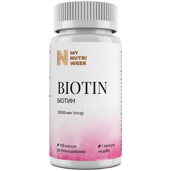 Биотин My ​​Nutri Week Biotin 10000 мкг 100 капс. (000027693)