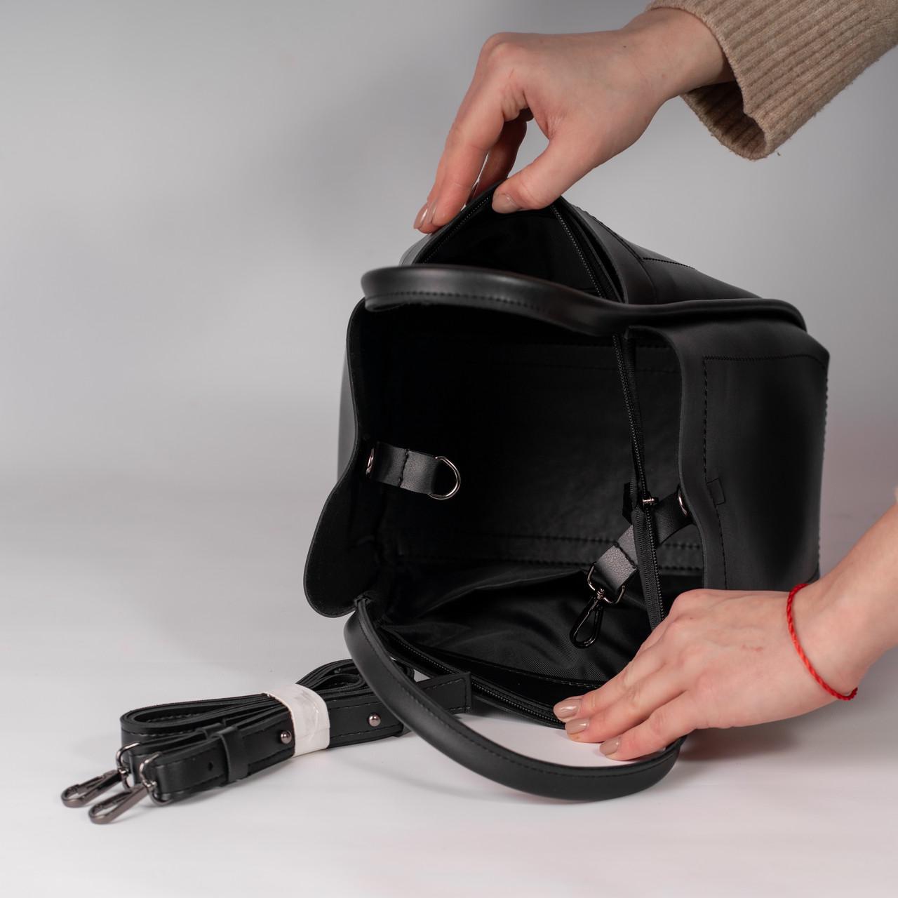 Сумка женская шопер XENIA № 10-24 Черный - фото 3 Сумка женская шопер XENIA № 10-24 Черный - фото 3