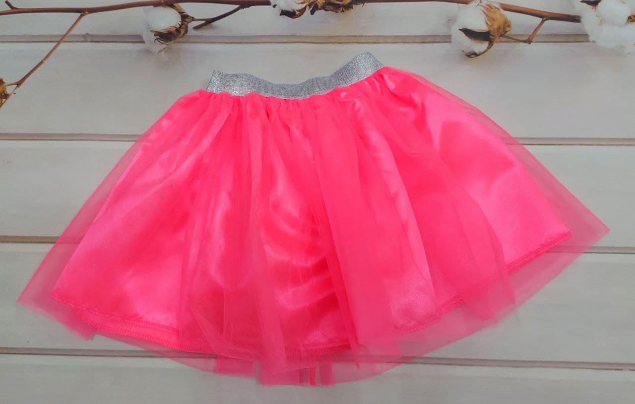 Спідниця дитяча PumPoni з фатину 128 см Рожевий (0136382/128)