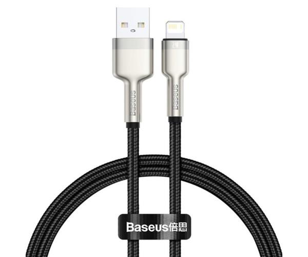 Кабель Data BASEUS Cafule Series Metal USB-Lightning 2,4A 0,25 м Black (06CALJK-01)